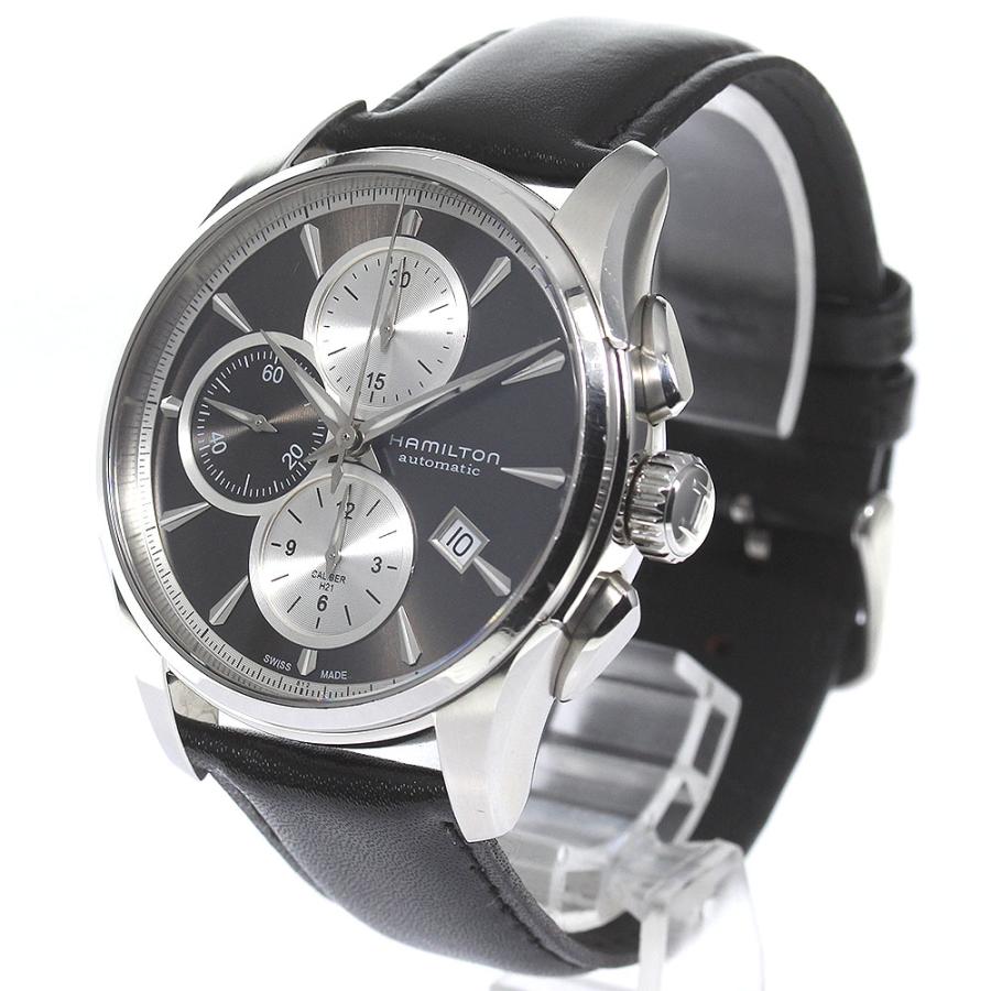 HAMILTON / ジャズマスター/クロノデイト/自動巻腕時計/アナログ/ステンレス/BLK/SLV/H325961// HAMILTON（ハミルトン） HAMILTON H325961 ジャズマスター クロノ