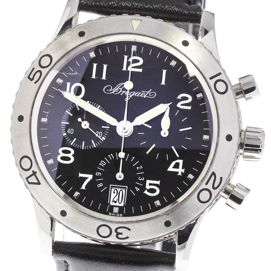 ブレゲ BREGUET トランスアトランティック タイプXX 3820 クロノグラフ メンズ 腕時計 デイト ブラック 自動巻き Transatlantique VLP 90250855 ブレゲ（BREGUET） Breguet 3820 トランスアトランティック タイプXX