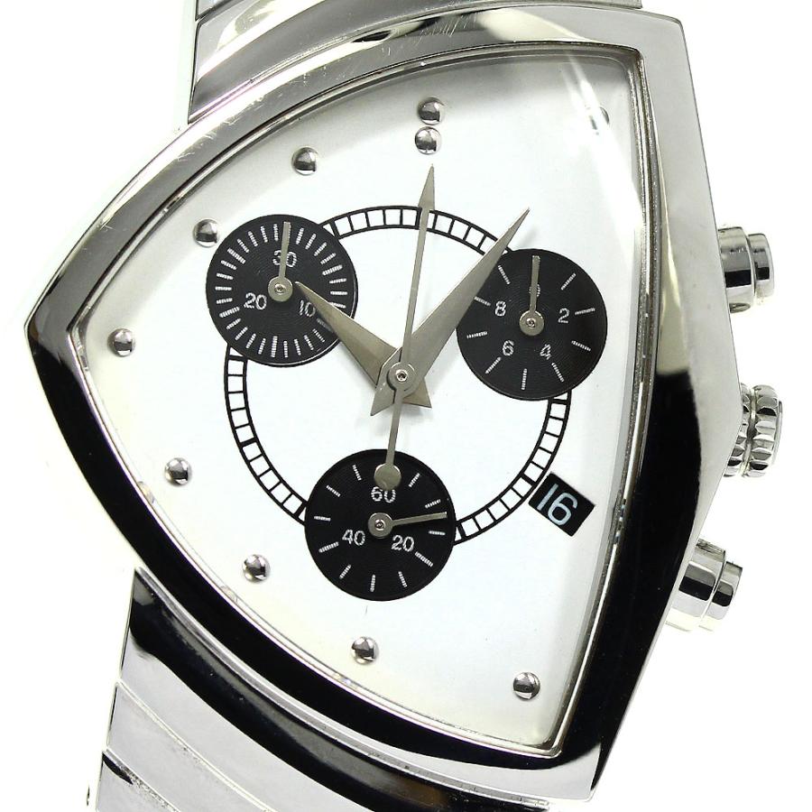 【美品】HAMILTON H244121 ベンチュラ ケース付き HAMILTON ハミルトン H244121 ベンチュラ クロノグラフ デイト