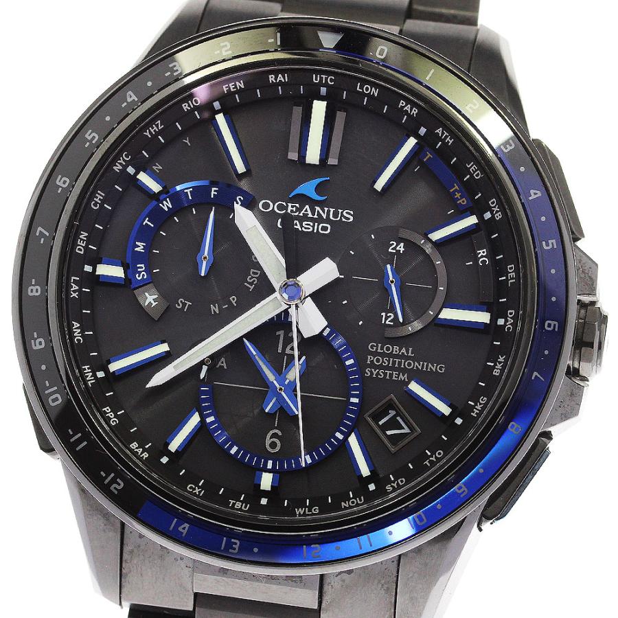 ☆極美品 【CASIO】カシオ オシアナス デイデイト OCW-G1100B-1AJF 