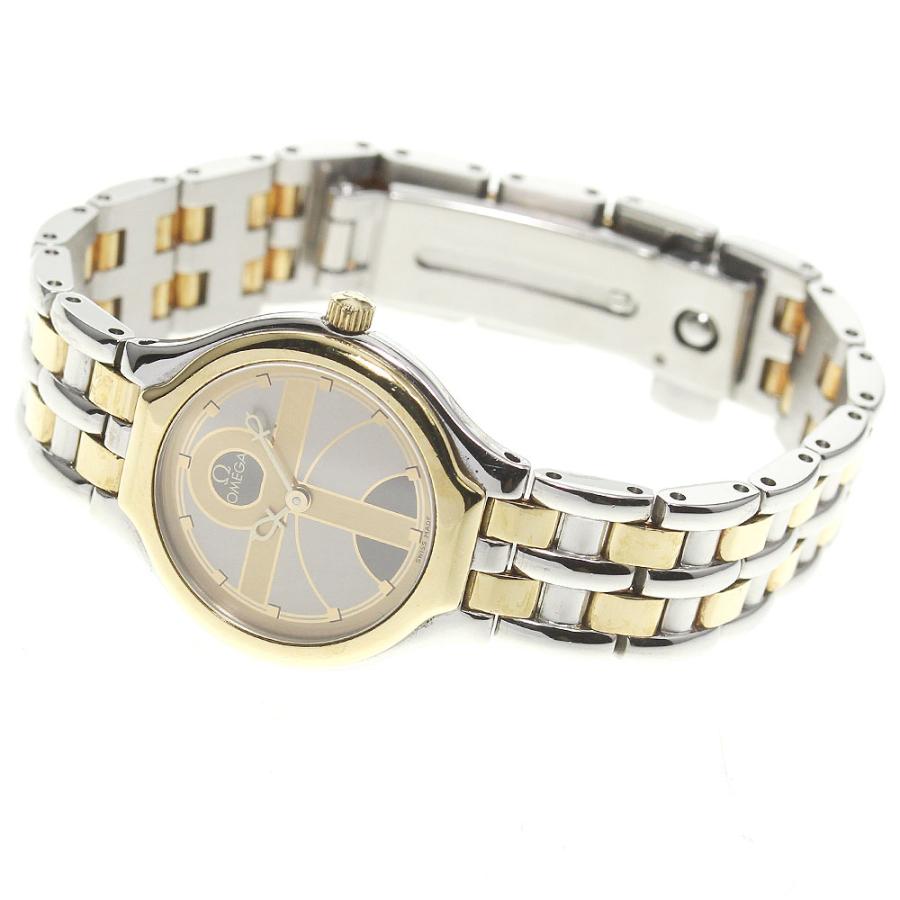 OMEGA 【OMEGA】オメガ デビル YGベゼル ユニークダイヤル クォーツ