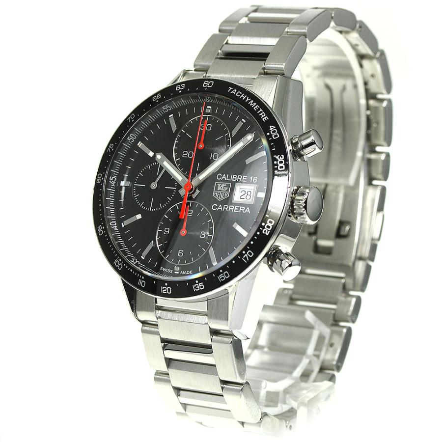 タグホイヤー カレラ クロノグラフ 自動巻  SS 革 CV201AK TAG HEUER（タグ・ホイヤー） TAG HEUER CV201AK-0 カレラ キャリバー