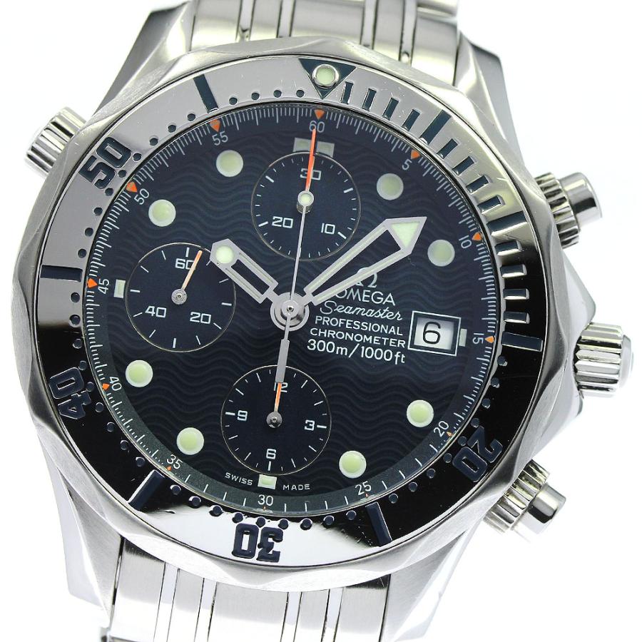 オメガ OMEGA 2598.80 シーマスター300 デイト クロノグラフ 自動巻き メンズ 良品 保証書付き_889707 OMEGA（オメガ） OMEGA 2598.80 シーマスター300 クロノグラフ デイト
