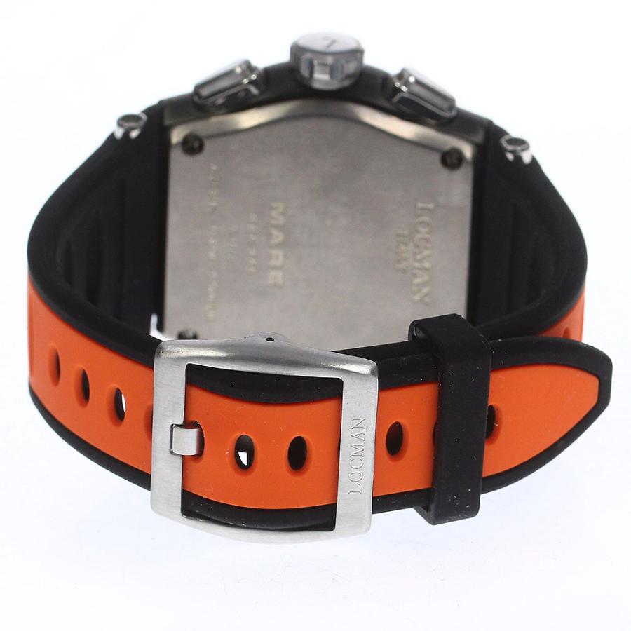 ロックマン LOCMAN 555 マーレ デイト クロノグラフ クォーツ メンズ 美品 保証書付き_742767 LOCMAN（ロックマン） LOCMAN 555 マーレ デイト クロノグラフ