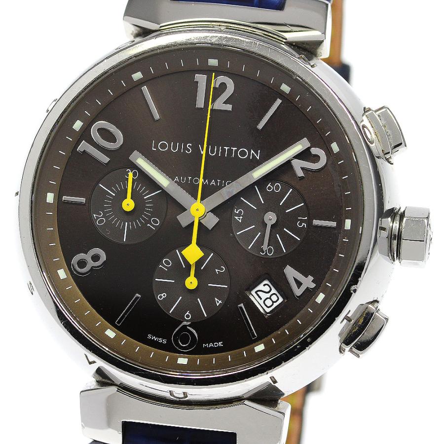 LOUIS VUITTON ルイ・ヴィトン Q1121 タンブール クロノグラフ デイト  