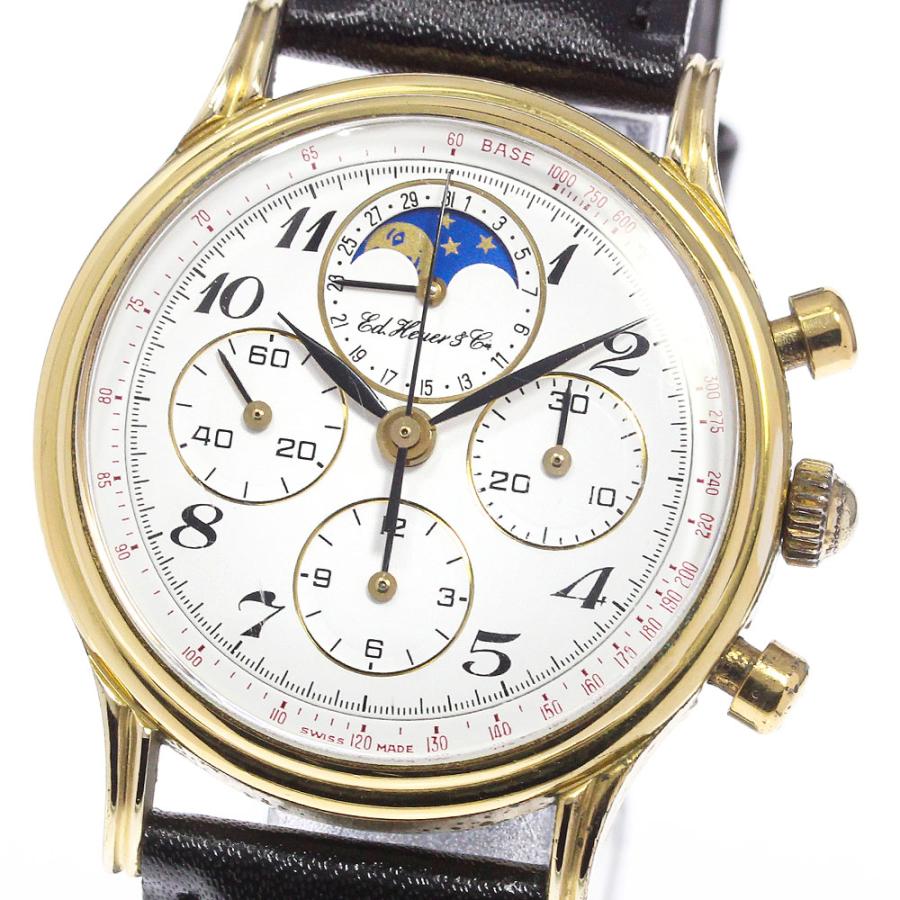ホイヤー Heuer 188.205/1 エドワードホイヤー ムーンフェイズ クロノ 
