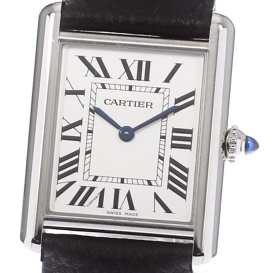 カルティエ CARTIER WSTA0041 タンクマスト LM クォーツ メンズ 美品 箱・保証書付き_744439 Cartier（カルティエ） CARTIER WSTA0041 タンクマスト LM クォーツ