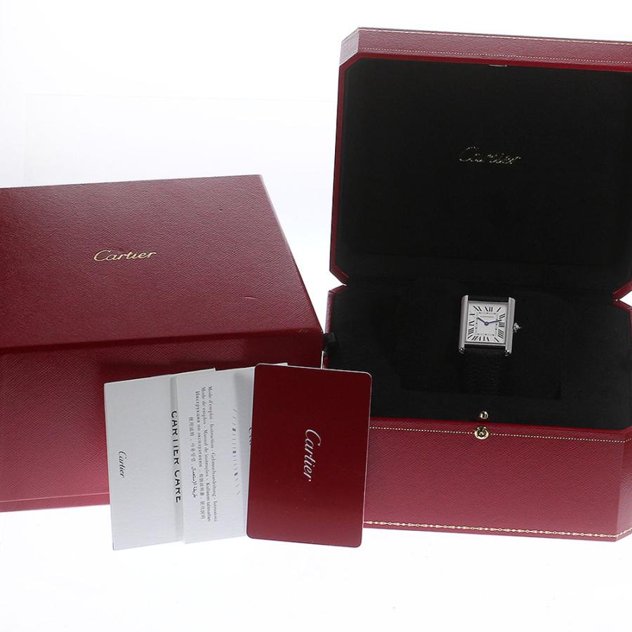 カルティエ CARTIER WSTA0041 タンクマスト LM クォーツ メンズ 美品 箱・保証書付き_744439 Cartier（カルティエ） CARTIER WSTA0041 タンクマスト LM クォーツ