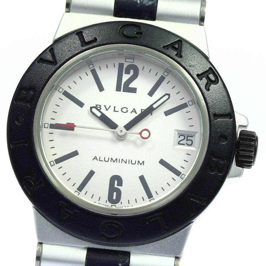 ブルガリ BVLGARI AL32TA アルミニウム JAL限定 デイト クォーツ ボーイズ _872761 BVLGARI（ブルガリ） BVLGARI AL32TA アルミニウム JAL限定 クォーツ