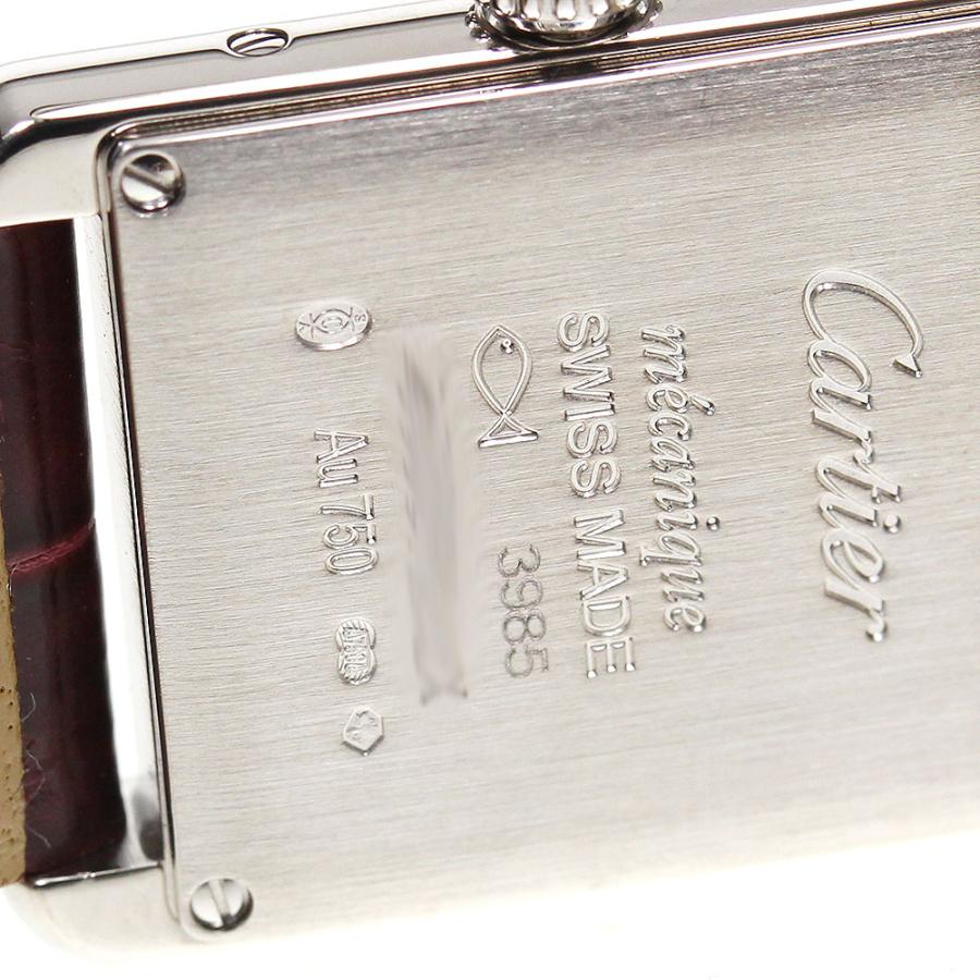 カルティエ CARTIER WJTA0011 タンク ルイ SM K18WG サイドダイヤ 手巻き レディース 保証書付き_840326 Cartier（カルティエ） CARTIER WJTA0011 タンクルイ SM K18WG サイド