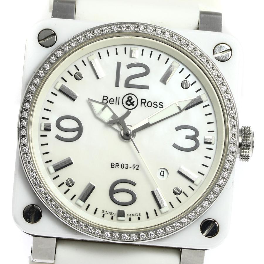ベル&ロス Bell＆Ross BR03-92 ヘリテージ デイト ダイヤベゼル 自動 