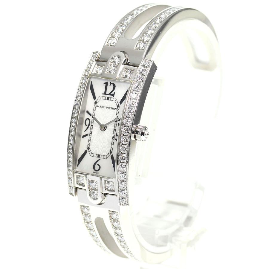 ハリーウィンストン HARRY WINSTON 330LQW アヴェニューC K18WG ダイヤモンド クォーツ レディース 保証書付き_745364 ハリーウィンストン HARRY WINSTON 330LQW アヴェニューC K18WG