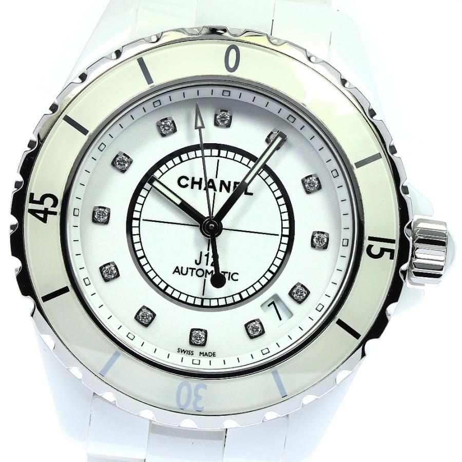 CHANEL（シャネル） CHANEL H1629 J12 白セラミック 12Pダイヤ 自動 