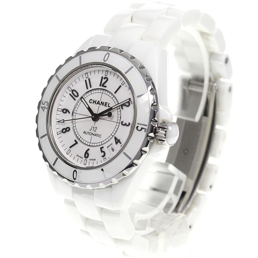 CHANEL シャネル H0970 J12 ホワイトセラミック 自動巻き メンズ 美品