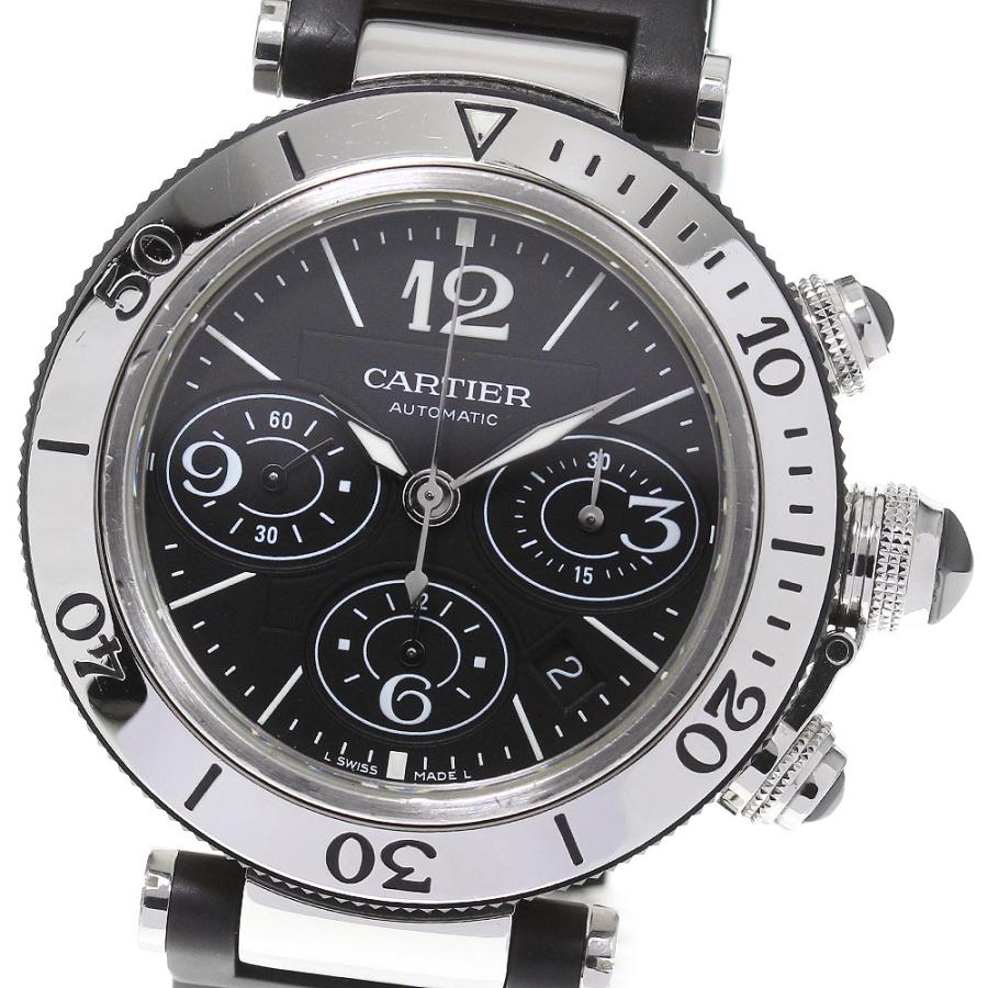 カルティエ CARTIER W31088U2 パシャ シータイマー クロノ デイト 自動巻き メンズ _967688 Cartier（カルティエ） CARTIER W31088U2 パシャ シータイマー クロノ