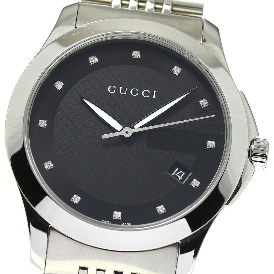 グッチ GUCCI 126.4タイム レス デイトクォーツSWISS MADE グッチ GUCCI 126.4タイム レス デイトクォーツSWISS MADE
