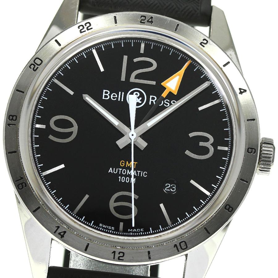 ベル&ロス Bell＆Ross BRV123-BL-GMT-SRB ヴィンテージ BR123 GMT 24H 