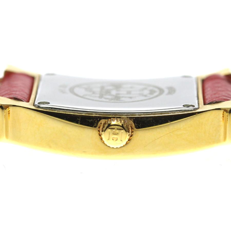 T536 エルメス Hウォッチ HH1.201 ゴールド クォーツ