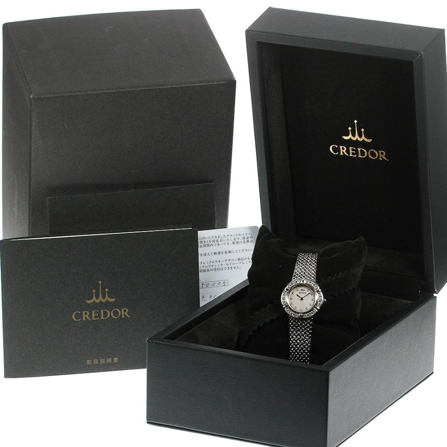 SEIKO（セイコー） SEIKO GSAW994 / 4J80-0AT0 クレドール シグノ ダイヤベゼル クォーツ レディース 良品 箱 ...