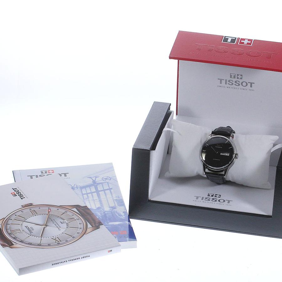 TISSOT ティソ 自動巻き T019430B ブラック 裏スケ 腕時計 TISSOT（ティソ） TISSOT T019430 ヘリテージ ヴィソデート デイデイト