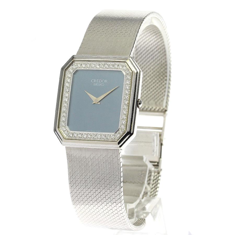 セイコークレドール　腕時計 SEIKO セイコー 9300-5090 クレドール K18WG スクエア ダイヤ