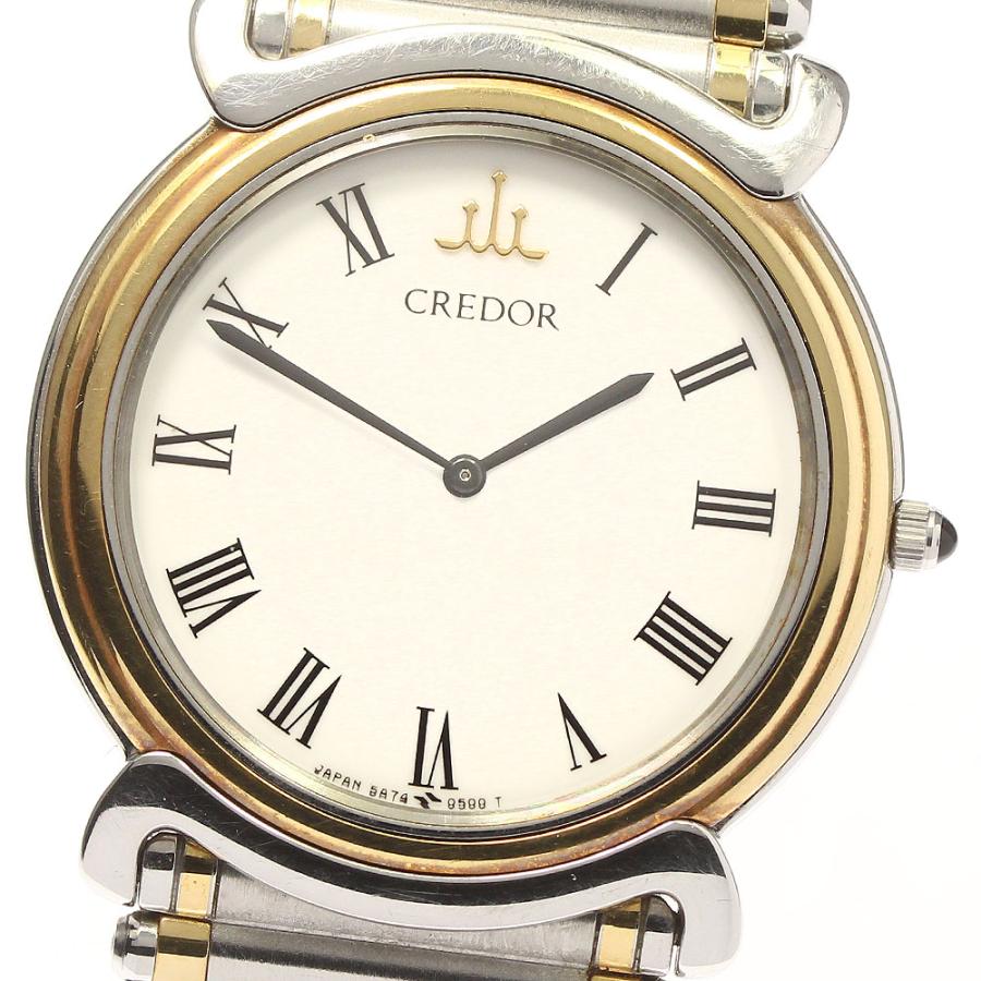 SEIKO（セイコー） SEIKO 5A74-0250 クレドール YGベゼル クォーツ