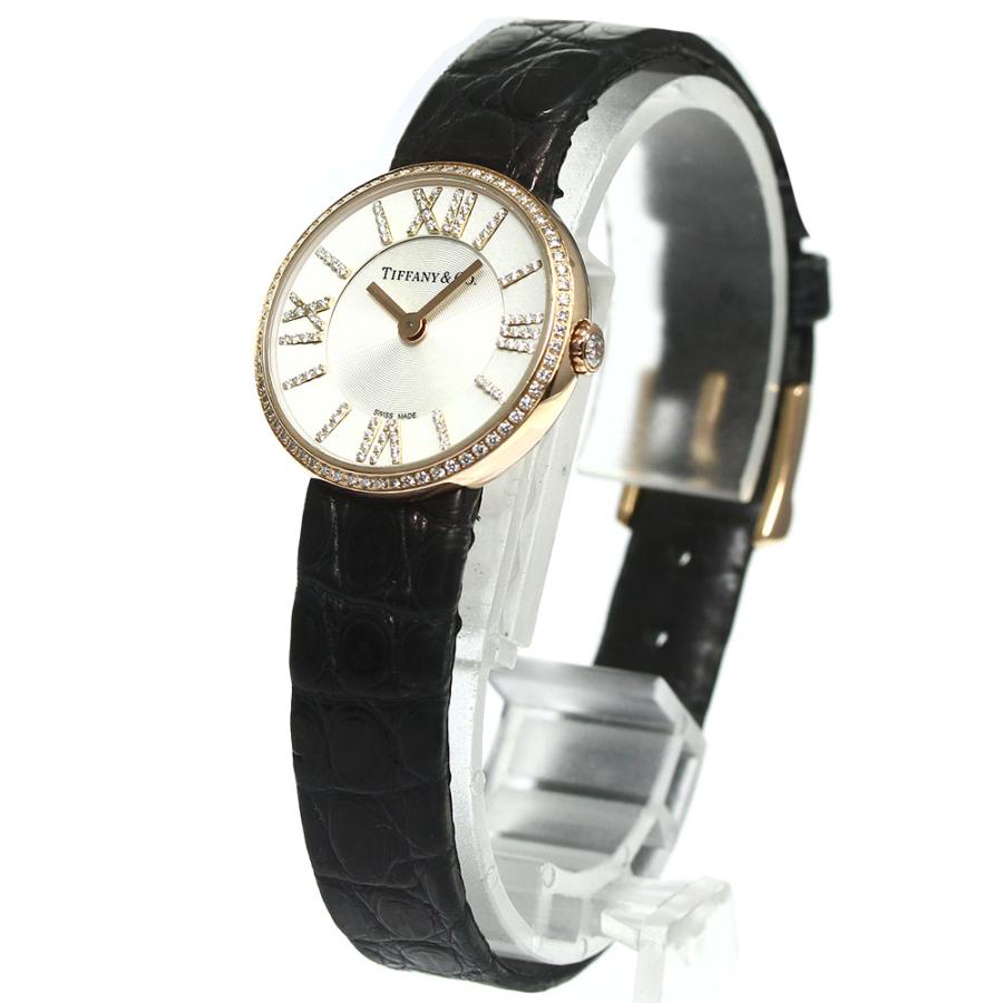 ティファニー TIFFANY&Co. アトラス 2ハンド K18PG ダイヤベゼル ダイヤインデックス クォーツ レディース 美品 _945548 TIFFANY&Co.（ティファニー） アトラス 2ハンド 24ミリ K18PG ダイヤ