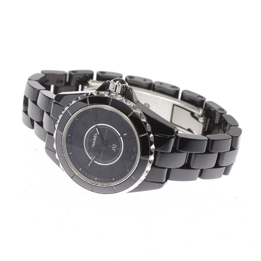 ベルト訳あり シャネル CHANEL H4196 J12 インテンスブラック クォーツ 