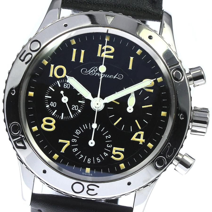 ☆良品 ブレゲ アエロナバル タイプ XX 3800 メンズ 【中古】 ブレゲ（BREGUET） Breguet 3800 アエロナバル タイプXX クロノグラフ