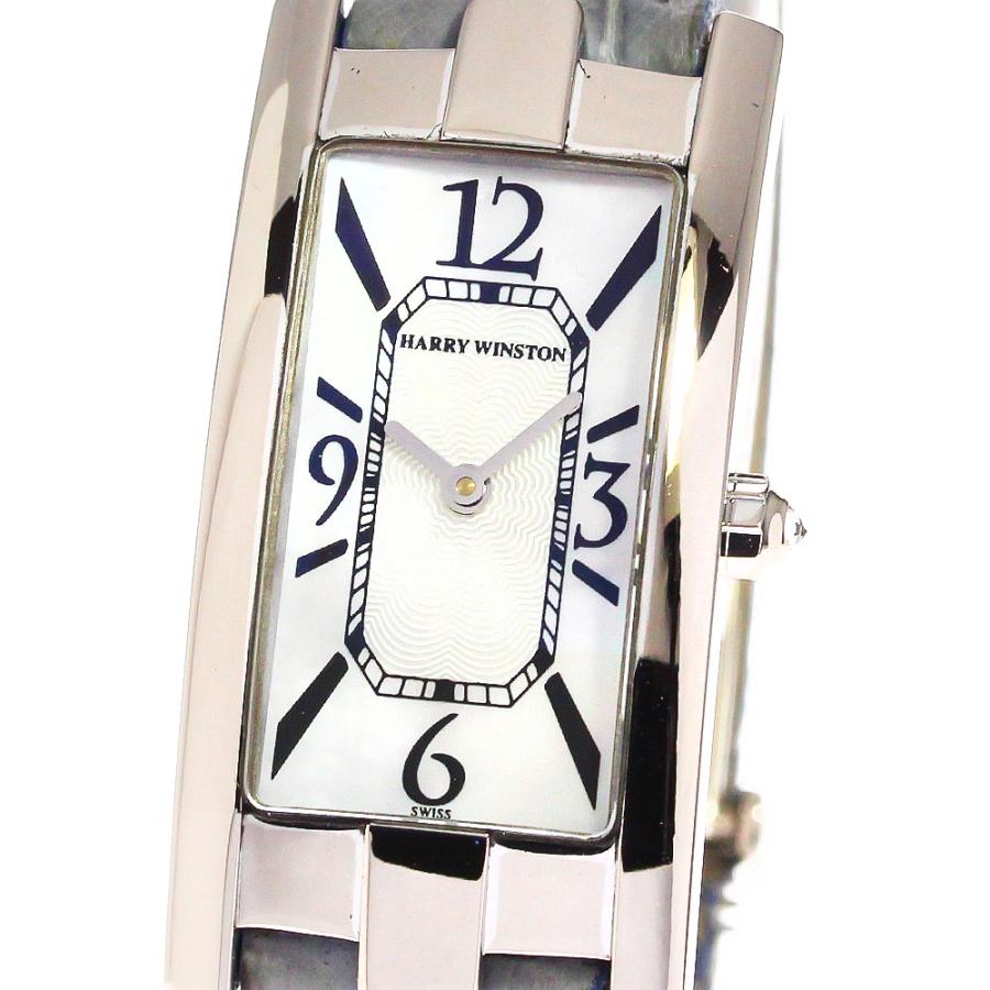 ハリーウィンストン HARRY WINSTON 330LQW アヴェニューC K18WG ダイヤモンド クォーツ レディース 保証書付き_745364 ハリーウィンストン HARRY WINSTON 330LQW アヴェニューC K18WG