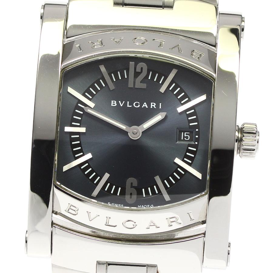 ブルガリ BVLGARI AA39S アショーマ デイト クォーツ ボーイズ 良品 箱 