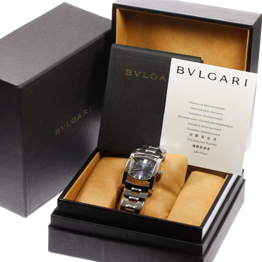 ブルガリ BVLGARI AA39S アショーマ デイト クォーツ ボーイズ 良品 箱 