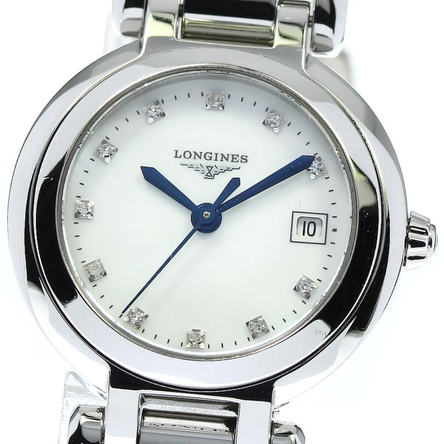 ロンジン LONGINES L8.110.4 プリマルナ 11Pダイヤモンド デイト 