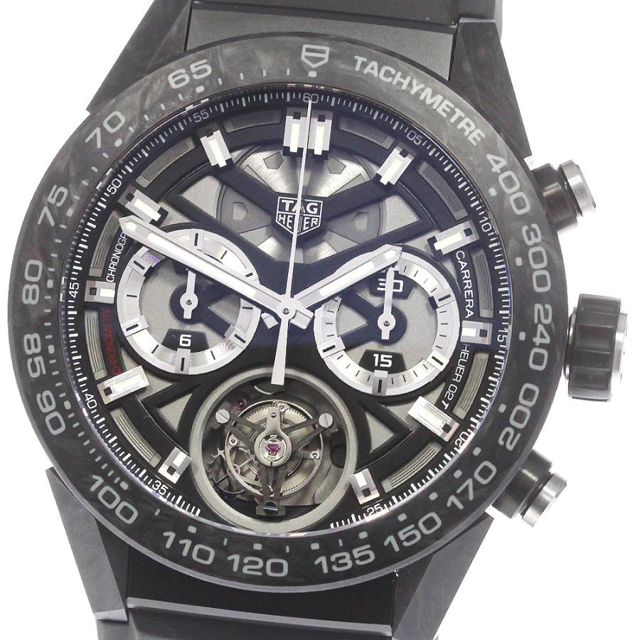 TAG HEUER（タグ・ホイヤー） TAG HEUER CAR5A8W カレラ ホイヤー02T トゥールビヨン ナノグラフ 自動巻き メンズ ...