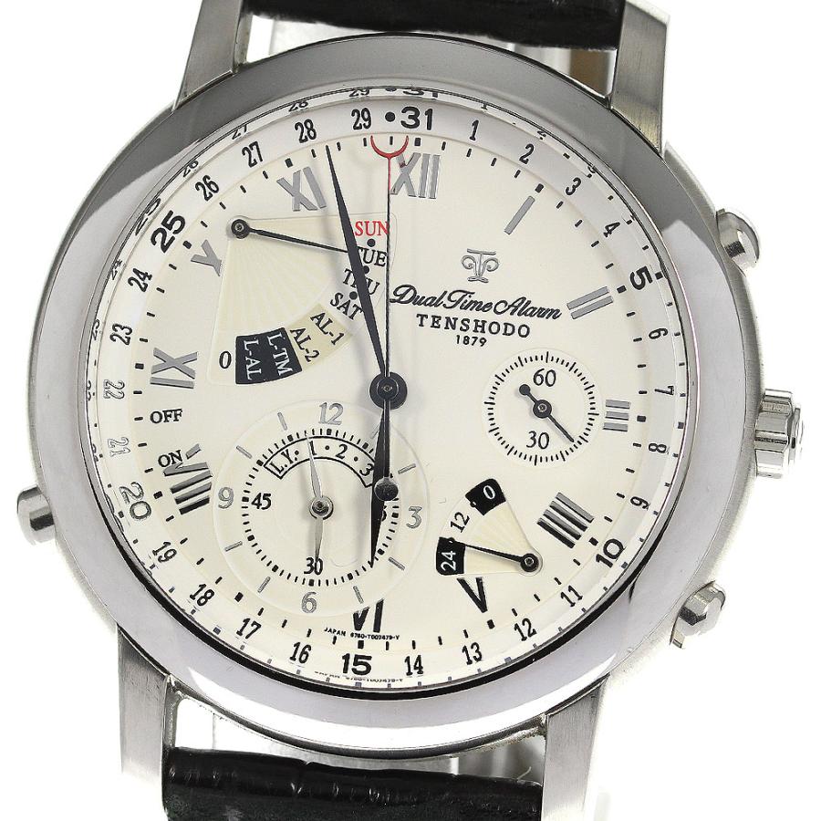 天賞堂 デュアルタイムアラーム 6760-T002749TA 腕時計 クォーツ 楽天市場】天賞堂 TENSHODO 6760-T002749TA デュアルタイム