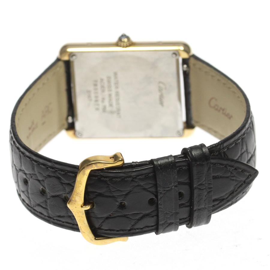 Cartier カルティエ　タンクソロLM クォーツ Cartier - カルティエ タンクソロ LM クォーツ LMサイズ34.8mm x 27.4