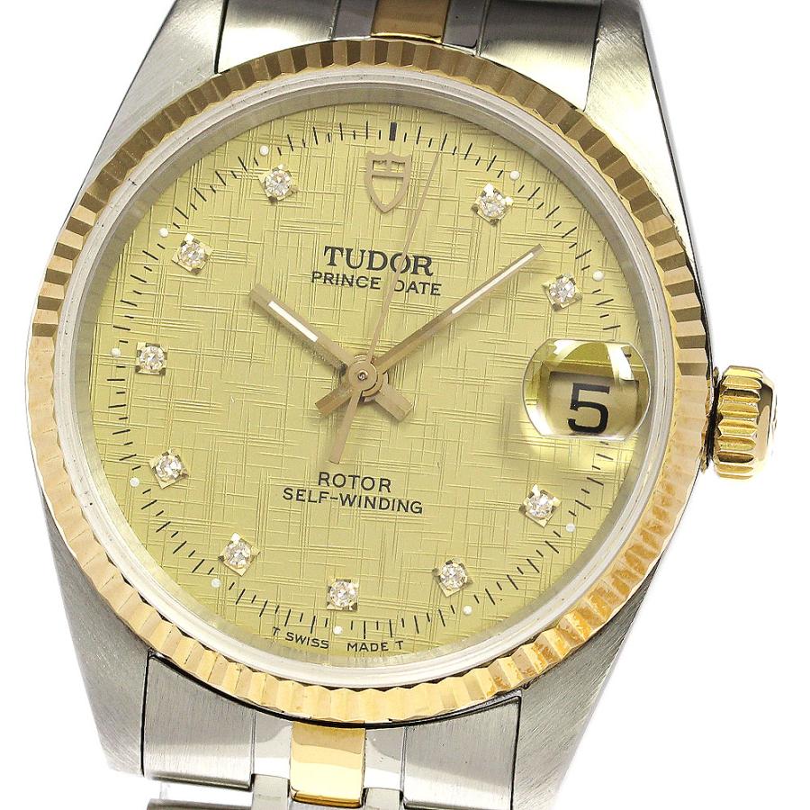チュードル TUDOR 74033 プリンスデイト 10Pダイヤ YGコンビ 自動巻き メンズ良品_826014 プリンス デイト[74033] Prince Date | チューダー(チュードル) メンズ