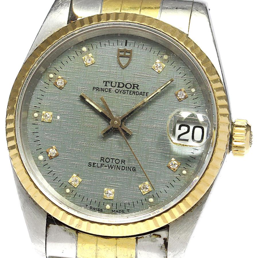 訳あり チュードル TUDOR 72033 プリンスオイスターデイト YGベゼル Cal.2824-2 10Pダイヤ 自動巻き ボーイズ ...