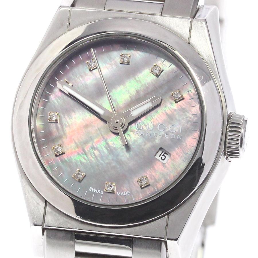 GUCCI（グッチ） GUCCI 115.5/YA115506 パンテオン 10Pダイヤ クォーツ