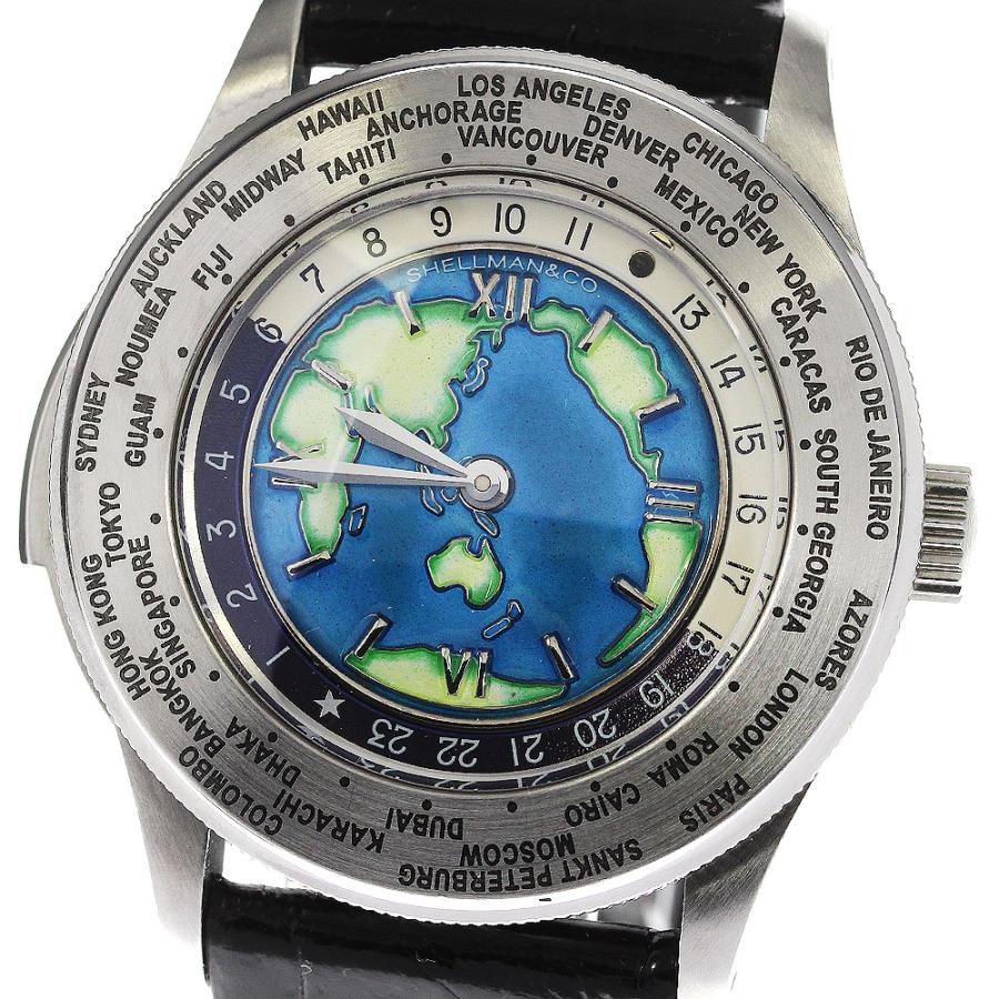 ジャンク シェルマン Shellman 6880-T000673TA ワールドタイム・ミニッツリピーター クォーツ メンズ 箱・保証書付き_753634 ジャンク シェルマン Shellman 6880-T000673TA ワールドタイム