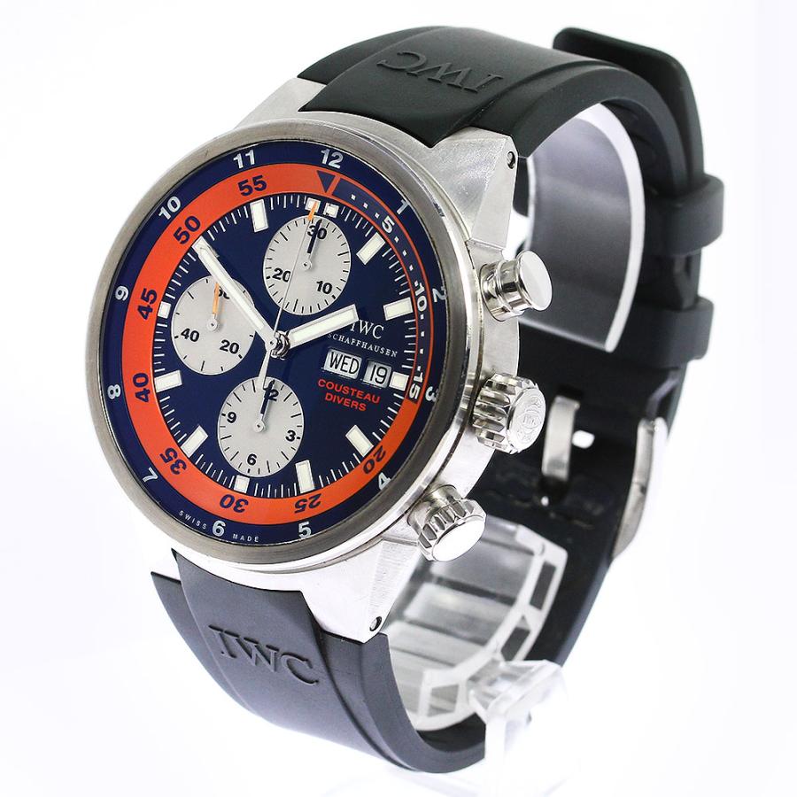 IWC SCHAFFHAUSEN ベルト訳あり IW378101 アクアタイマー クストー  