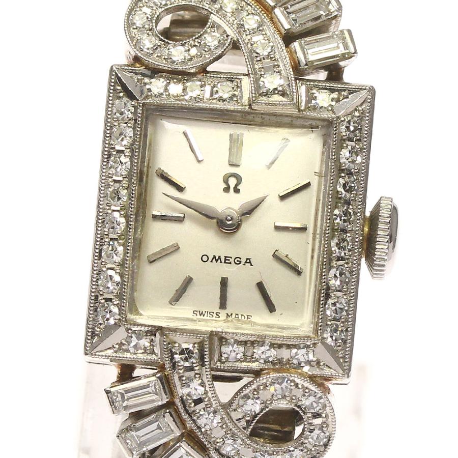 OMEGA オメガ ヴィンテージ 手巻き 18Ｋ 750 ジャンク　Cal481 OMEGA（オメガ） ヴィンテージ PT アフターダイヤ Cal.481 手巻き