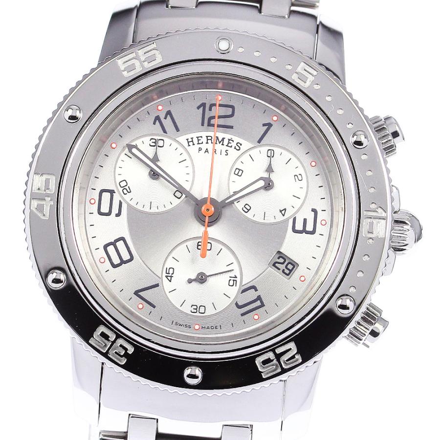エルメス クリッパーダイバー CP2.410 2779816 SS シルバー HERMES（エルメス） HERMES CP2.410 クリッパーダイバー クロノグラフ