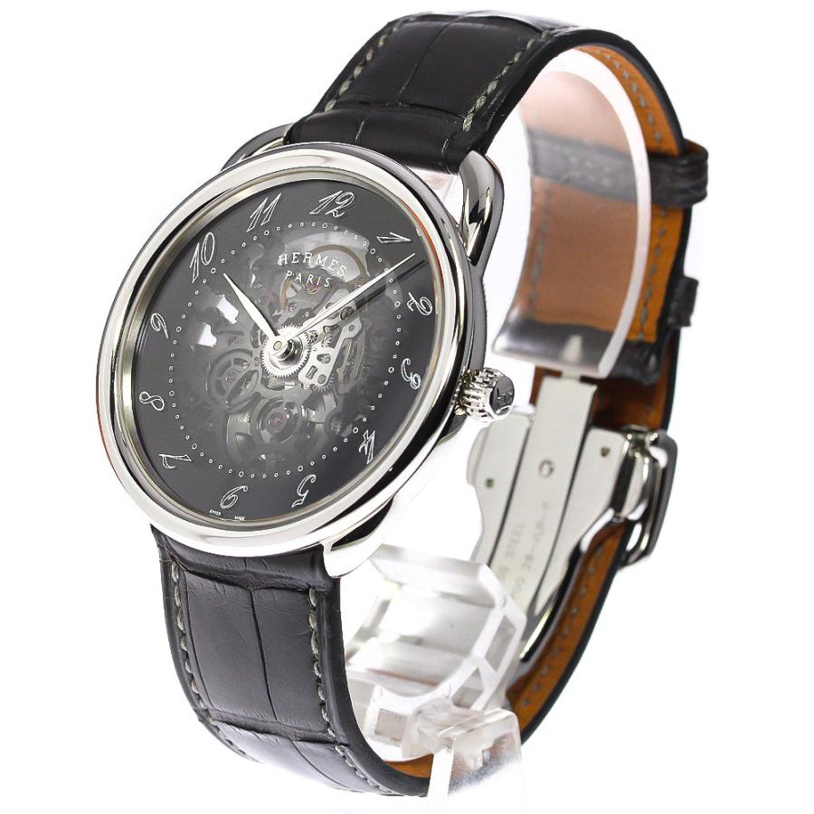 エルメス HERMES AR5.710 アルソー スケレット 自動巻き メンズ 極美品 