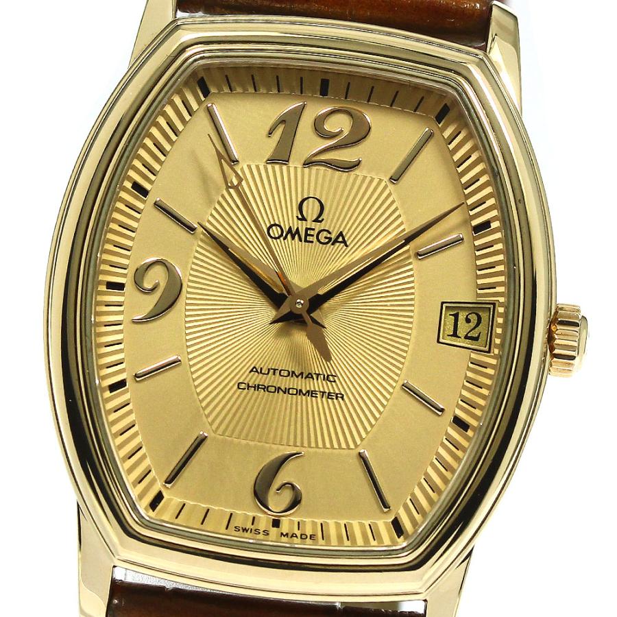 OMEGA オメガ　デビル プレステージ メンズ バックル　K18金❣️　貴重❣️ OMEGA（オメガ） デビル プレステージ K18YG トノー 自動巻き メンズ