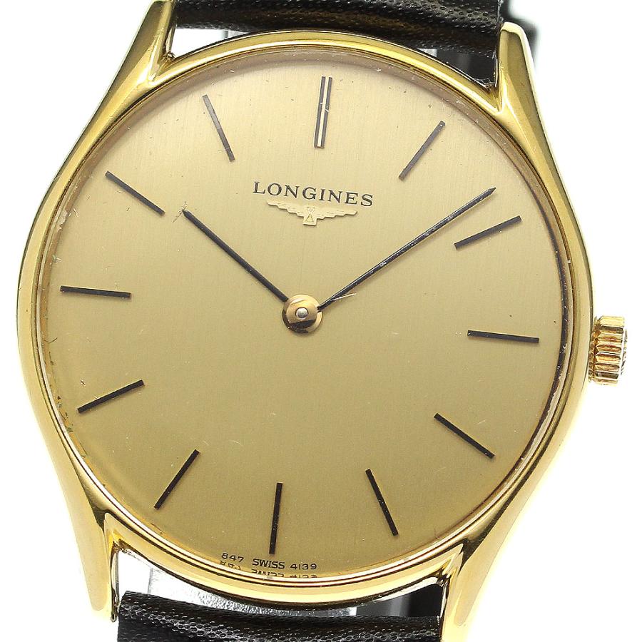 LONGINES 4139 手巻き 腕時計 LONGINES 4139 手巻き 腕時計 ロンジン Ref.4139 薄型 2針 ローマ