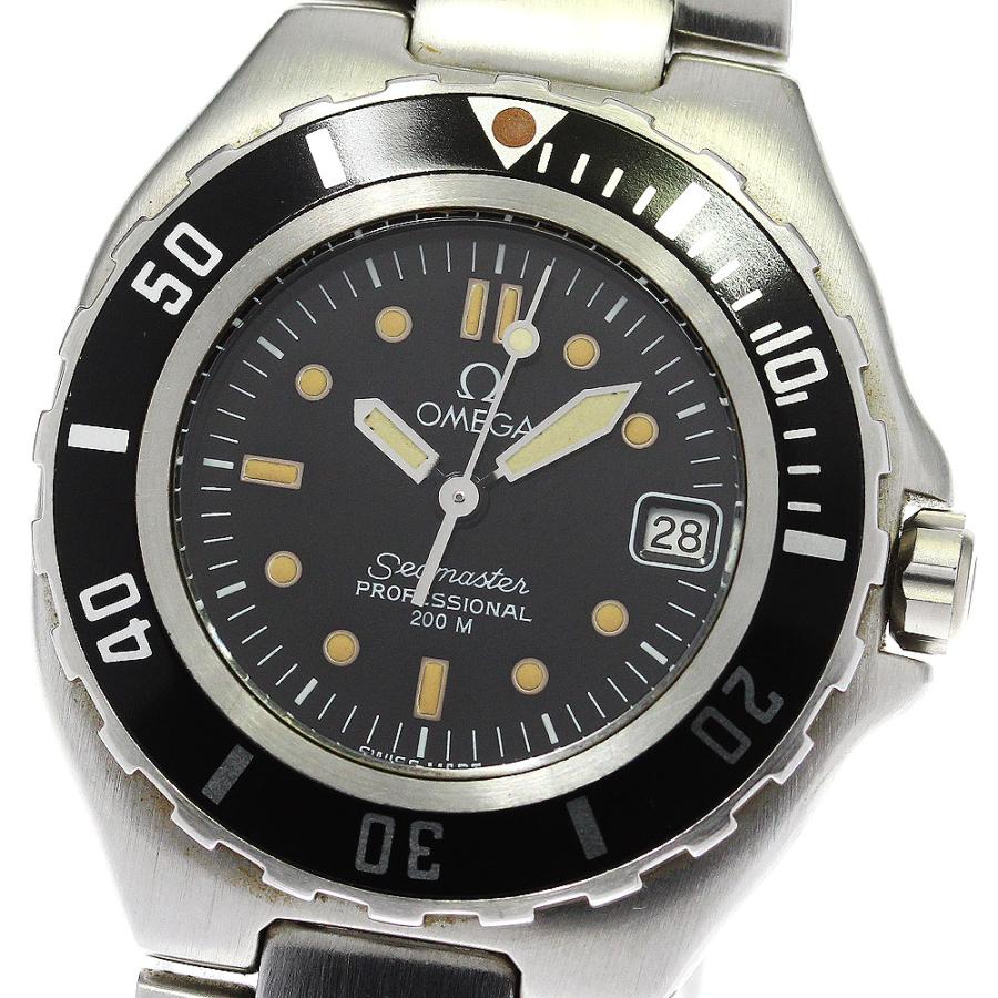 OMEGA 訳あり オメガ シーマスター200 デイト クォーツ レディース 