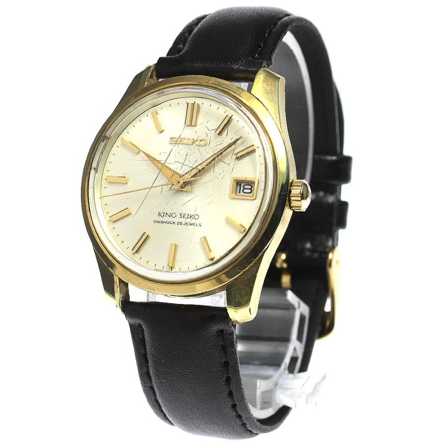 SEIKO セイコー 4402-8000 キングセイコー デイト 手巻き メンズ  