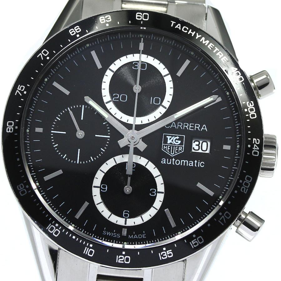 TAG HEUER（タグ・ホイヤー） TAG HEUER CV2010 カレラ クロノグラフ デイト 自動巻き メンズ 良品 _757919 ...