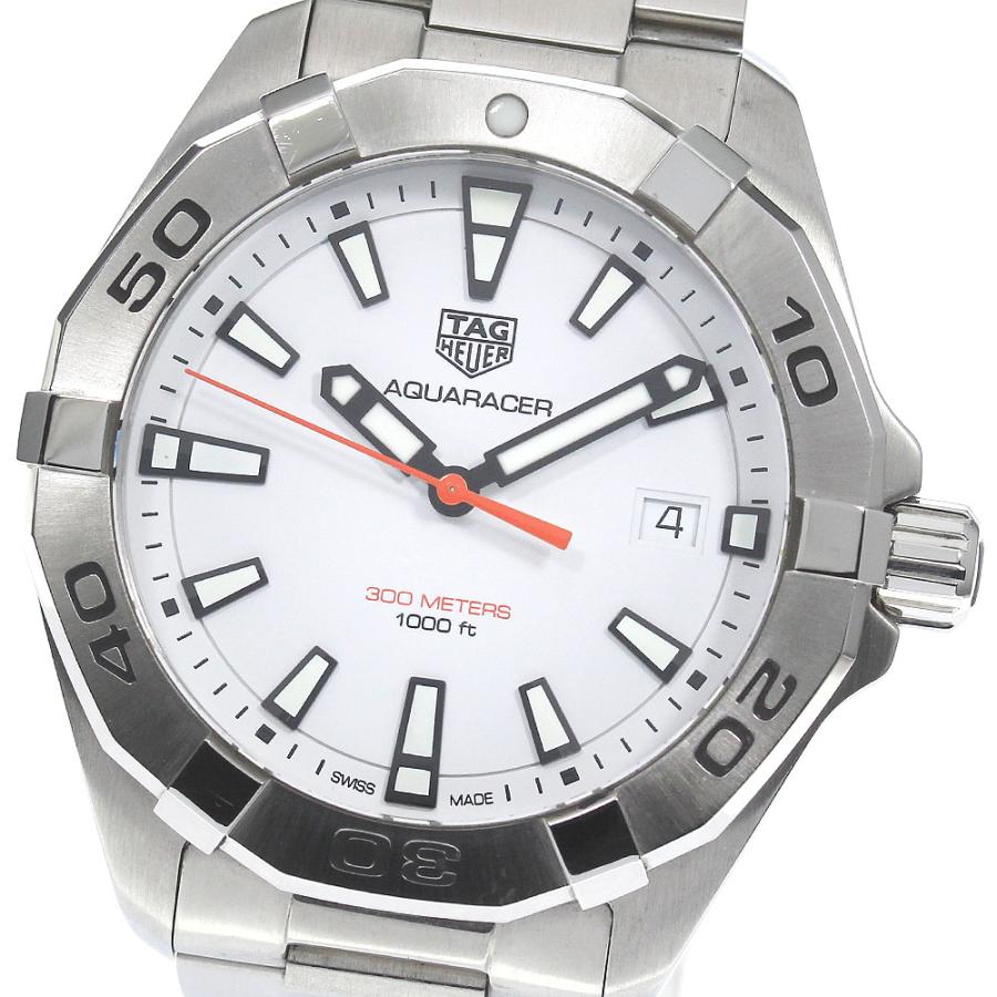 TAG HEUER（タグ・ホイヤー） TAG HEUER WBD1111 アクアレーサー デイト クォーツ メンズ 良品 箱・保証書付き ...